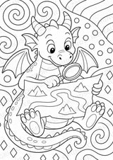 Drachen POP Art Ausmalbilder 15 Malvorlagen – Materialseite 14