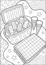 Eis im Sommer POP Art Ausmalbilder 15 Malvorlagen – Materialseite 7