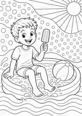 Eis im Sommer POP Art Ausmalbilder 15 Malvorlagen – Materialseite 12