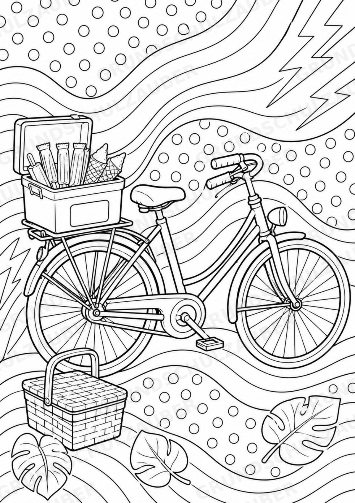 Eis im Sommer POP Art Ausmalbilder 15 Malvorlagen – Materialseite 15