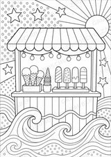 Eis im Sommer POP Art Ausmalbilder 15 Malvorlagen – Materialseite 16