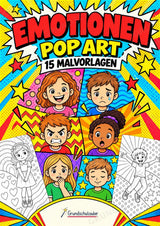 Emotionen POP Art Ausmalbilder 15 Malvorlagen – Cover