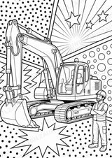 Fahrzeuge POP Art Ausmalbilder 15 Malvorlagen – Materialseite 4