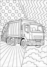 Fahrzeuge POP Art Ausmalbilder 15 Malvorlagen – Materialseite 9