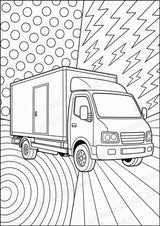Fahrzeuge POP Art Ausmalbilder 15 Malvorlagen – Materialseite 12