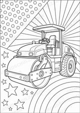 Fahrzeuge POP Art Ausmalbilder 15 Malvorlagen – Materialseite 14