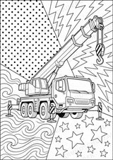 Fahrzeuge POP Art Ausmalbilder 15 Malvorlagen – Materialseite 15