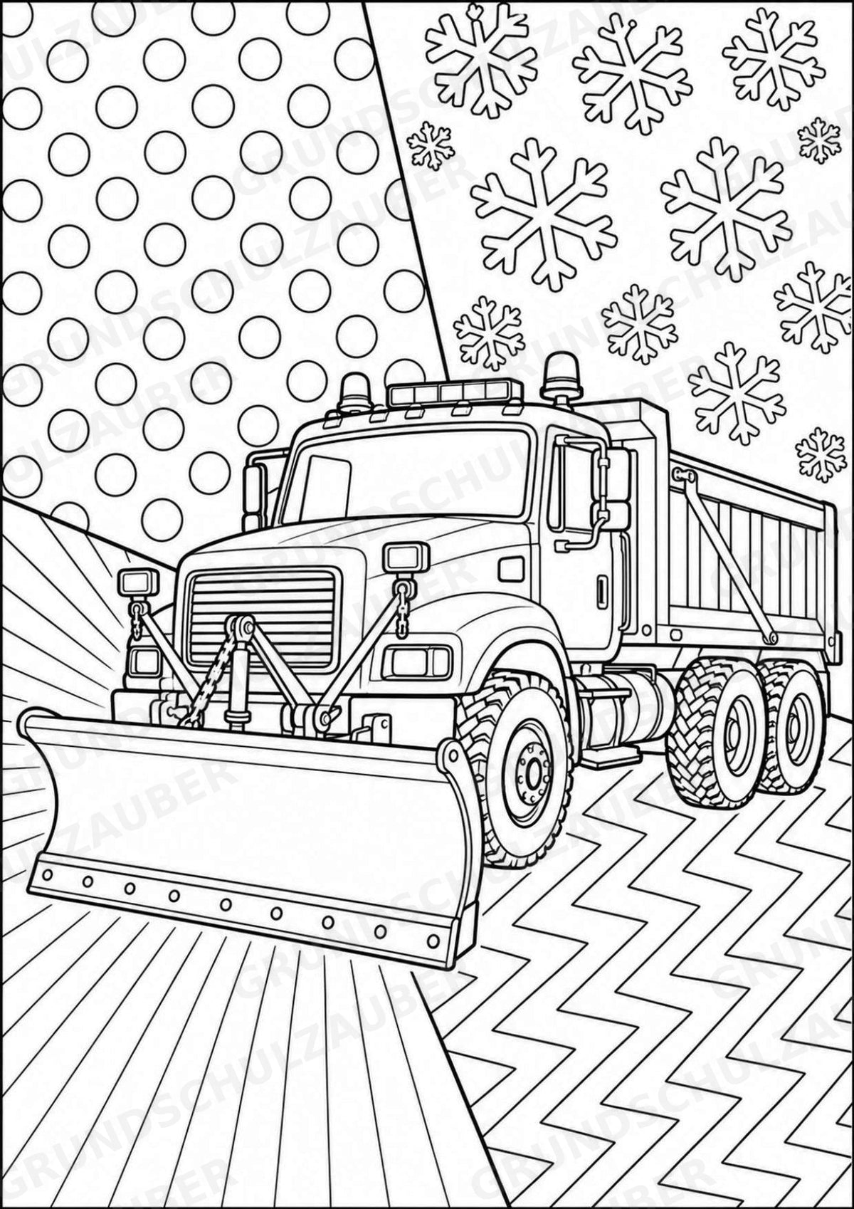 Fahrzeuge POP Art Ausmalbilder 15 Malvorlagen – Materialseite 16