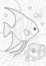 Fische POP Art Ausmalbilder 15 Malvorlagen – Materialseite 6
