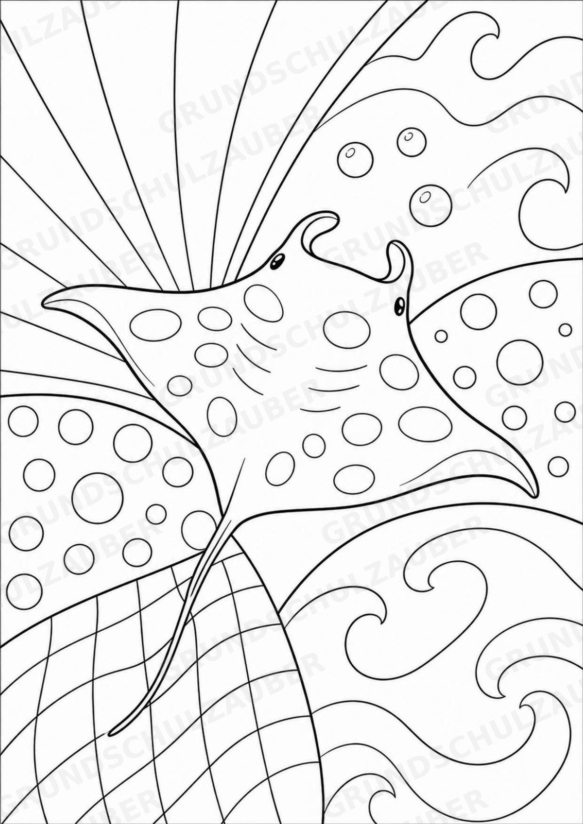 Fische POP Art Ausmalbilder 15 Malvorlagen – Materialseite 13