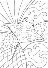 Fische POP Art Ausmalbilder 15 Malvorlagen – Materialseite 13