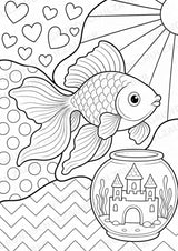 Fische POP Art Ausmalbilder 15 Malvorlagen – Materialseite 14