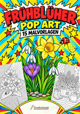 Frühblüher POP Art Ausmalbilder 15 Malvorlagen – Cover