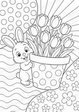 Frühling POP Art Ausmalbilder 15 Malvorlagen – Materialseite 4