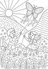 Frühling POP Art Ausmalbilder 15 Malvorlagen – Materialseite 5