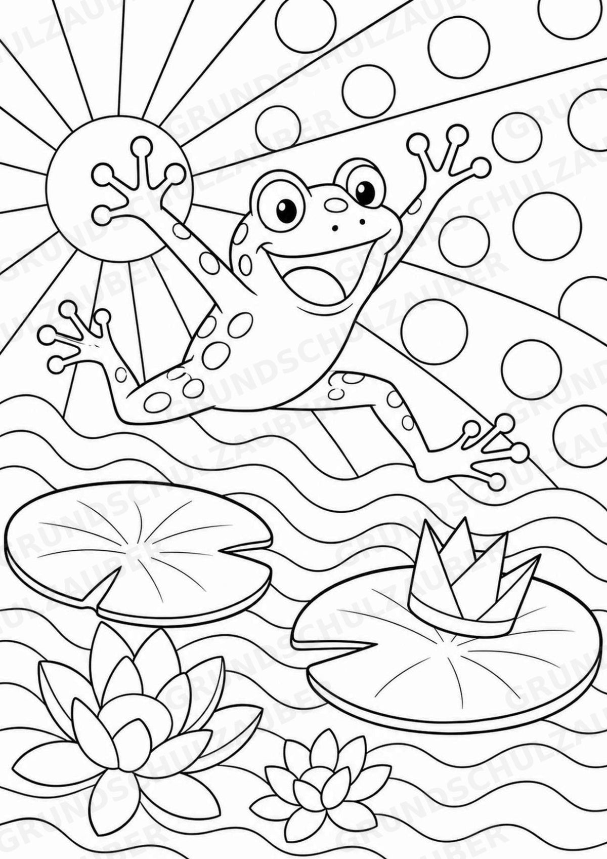 Frühling POP Art Ausmalbilder 15 Malvorlagen – Materialseite 11