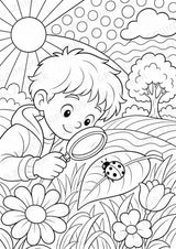 Frühling POP Art Ausmalbilder 15 Malvorlagen – Materialseite 12