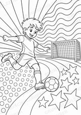 Fußball POP Art Ausmalbilder 15 Malvorlagen – Materialseite 6