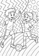 Fußball POP Art Ausmalbilder 15 Malvorlagen – Materialseite 7