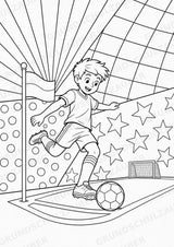 Fußball POP Art Ausmalbilder 15 Malvorlagen – Materialseite 11
