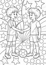 Fußball POP Art Ausmalbilder 15 Malvorlagen – Materialseite 13