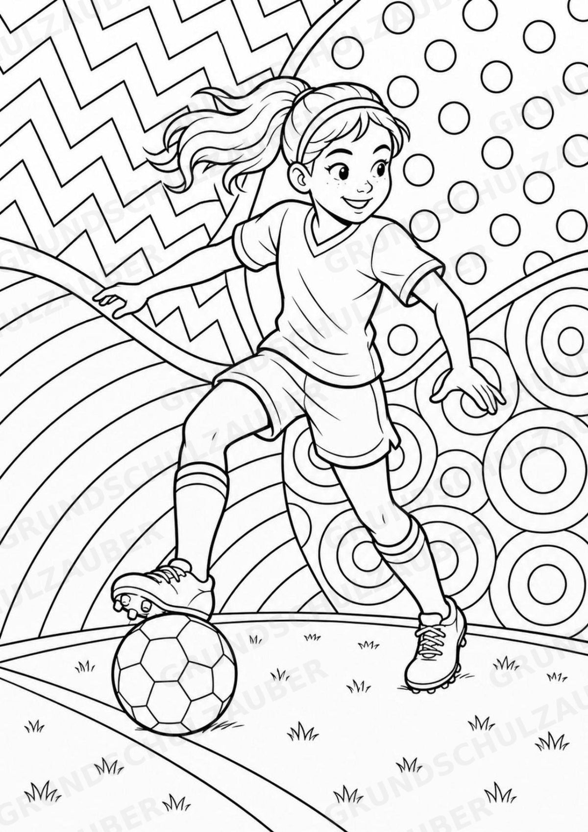 Fußball POP Art Ausmalbilder 15 Malvorlagen – Materialseite 14