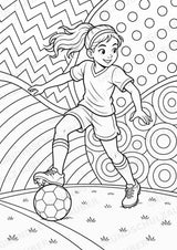 Fußball POP Art Ausmalbilder 15 Malvorlagen – Materialseite 14