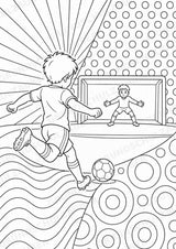 Fußball POP Art Ausmalbilder 15 Malvorlagen – Materialseite 16
