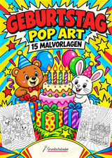 Geburtstag POP Art Ausmalbilder 15 Malvorlagen – Cover