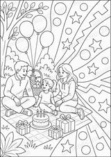 Geburtstag POP Art Ausmalbilder 15 Malvorlagen – Materialseite 15