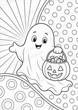 Halloween POP Art Ausmalbilder 15 Malvorlagen – Materialseite 4