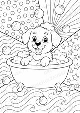 Haustiere POP Art Ausmalbilder 15 Malvorlagen – Materialseite 15