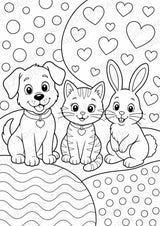 Haustiere POP Art Ausmalbilder 15 Malvorlagen – Materialseite 16