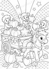 Herbst POP Art Ausmalbilder 15 Malvorlagen – Materialseite 3