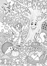 Herbst POP Art Ausmalbilder 15 Malvorlagen – Materialseite 6