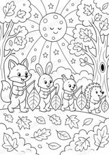 Herbst POP Art Ausmalbilder 15 Malvorlagen – Materialseite 9