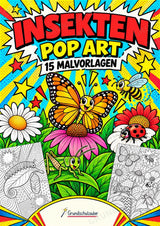 Insekten POP Art Ausmalbilder 15 Malvorlagen – Cover