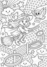 Hexen und Feen POP Art Ausmalbilder 15 Malvorlagen – Materialseite 7