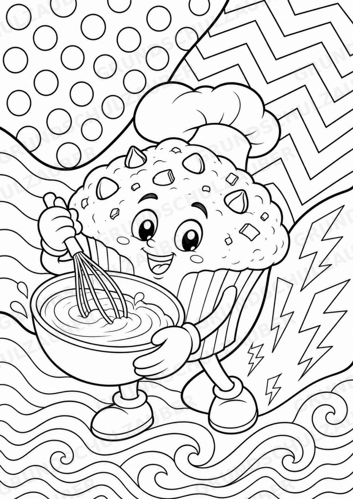 Kakao POP Art Ausmalbilder 15 Malvorlagen – Materialseite 14