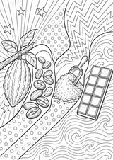 Kakao POP Art Ausmalbilder 15 Malvorlagen – Materialseite 16