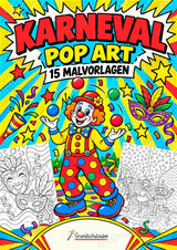 Karneval POP Art Ausmalbilder 15 Malvorlagen – Cover