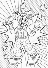 Karneval POP Art Ausmalbilder 15 Malvorlagen – Materialseite 2