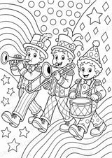 Karneval POP Art Ausmalbilder 15 Malvorlagen – Materialseite 7