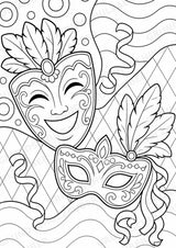 Karneval POP Art Ausmalbilder 15 Malvorlagen – Materialseite 9