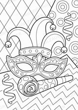 Karneval POP Art Ausmalbilder 15 Malvorlagen – Materialseite 12