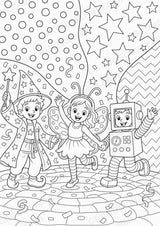 Karneval POP Art Ausmalbilder 15 Malvorlagen – Materialseite 16
