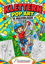 Klettern POP Art Ausmalbilder 15 Malvorlagen – Cover