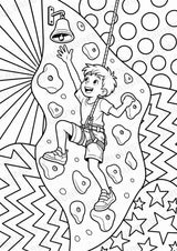 Klettern POP Art Ausmalbilder 15 Malvorlagen – Materialseite 2