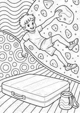 Klettern POP Art Ausmalbilder 15 Malvorlagen – Materialseite 3