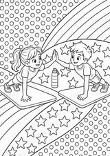 Krafttraining POP Art Ausmalbilder 15 Malvorlagen – Materialseite 7
